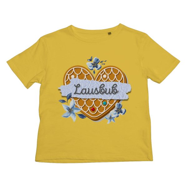 Boy s Bavarian Graphic T-Shirt  Lausbub  gingerbread heart & floral print - 6 colours on Sale