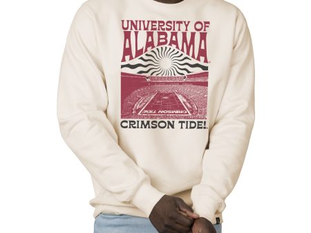 USCAPE University of Alabama Sunburst Heavyweight Crewneck, Bone Online