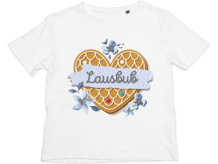 Boy s Bavarian Graphic T-Shirt  Lausbub  gingerbread heart & floral print - 6 colours on Sale