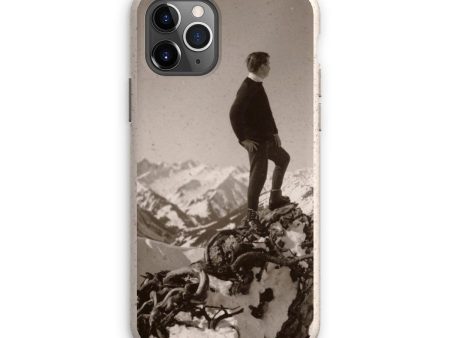 Alpine Eco Phone Case, Retro Sepia Photo  Gipfelstürmer , tough & raised edges - for Apple   Samsung models on Sale