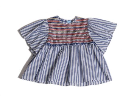 SOFIA SMOCKED BLOUSE Cheap