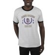 USCAPE James Madison University Academy Renew Short Sleeve Ringer, Ash Black Supply