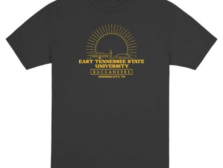 USCAPE East Tennessee State University Old School Short Sleeve Tee, Black Online now