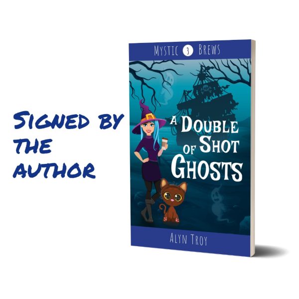 Signed Copy A Double Shot of Ghosts MB#3 PAPERBACK Cheap