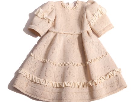 GAEL RUFFLED LACE FROCK For Discount