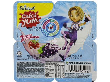 Fernleaf Calci Yum Grape and Strawberry 60g x 4 on Sale