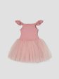 Tutù abitino in tulle Dusty pink Personalizzabile con nome Cheap