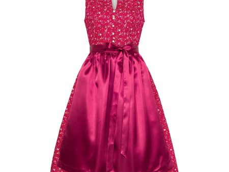 Bavarian Dirndl Dress Judith, 2pcs - Red Online