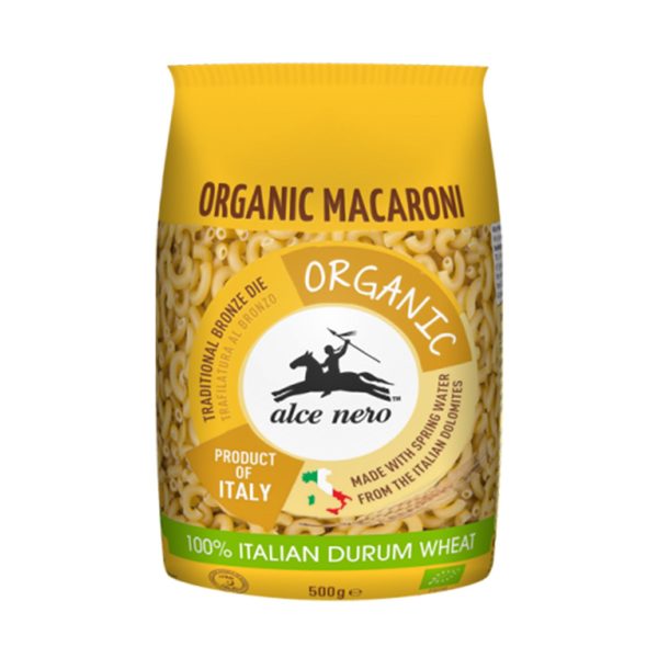 Alce Nero Organic Macaroni Pasta 500g Supply