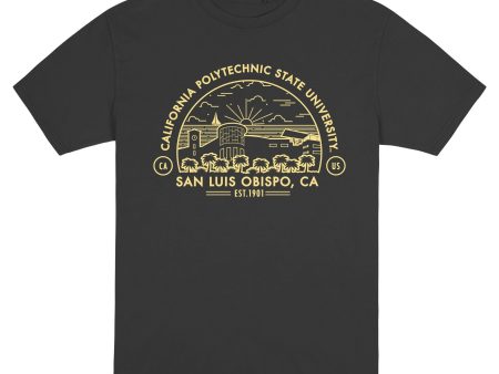 USCAPE Cal Poly San Luis Obispo Voyager Short Sleeve Tee, Black Discount