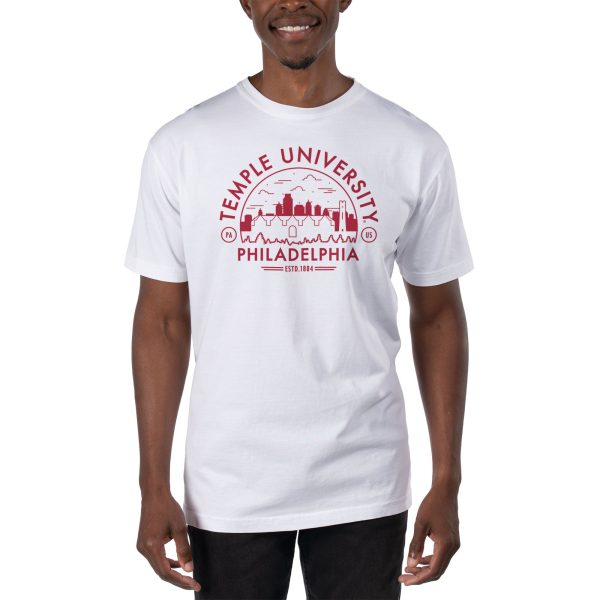 USCAPE Temple University Voyager Short Sleeve Tee, White Supply