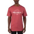 USCAPE University of Arkansas Old School Short Sleeve Tee, Shiraz Hot on Sale