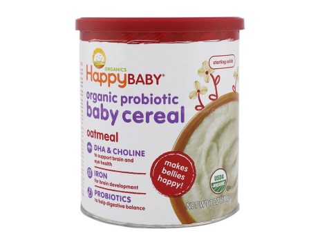 Happy Baby Organic Probiotic Baby Cereal Oatmeal 198g Online Sale