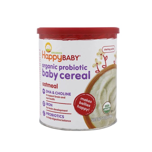 Happy Baby Organic Probiotic Baby Cereal Oatmeal 198g Online Sale