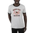 USCAPE Oregon State University Academy Renew Short Sleeve Ringer, Ash Black Online Sale