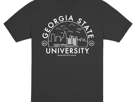 USCAPE Georgia State University Voyager Short Sleeve Tee, Black Sale