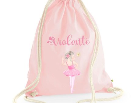 Zaino a sacca in cotone pesante Ballerina Danza Online Sale