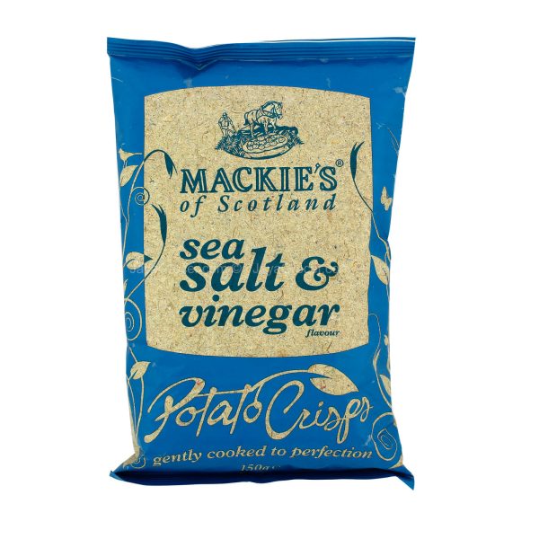 Mackie s Sea Salt and Vinegar Flavoured Potato Crisps 150g For Cheap