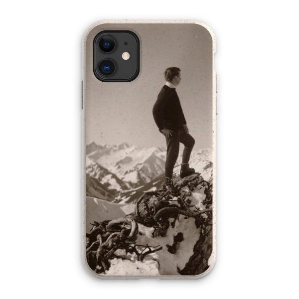 Alpine Eco Phone Case, Retro Sepia Photo  Gipfelstürmer , tough & raised edges - for Apple   Samsung models on Sale