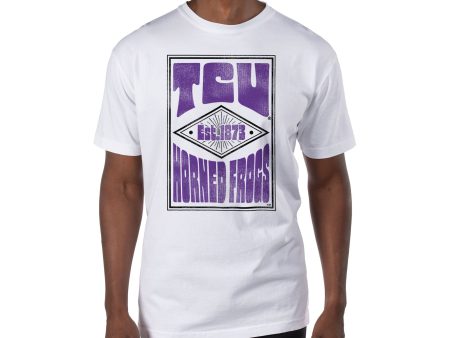 USCAPE Texas Christian University Poster Short Sleeve Tee, White Supply