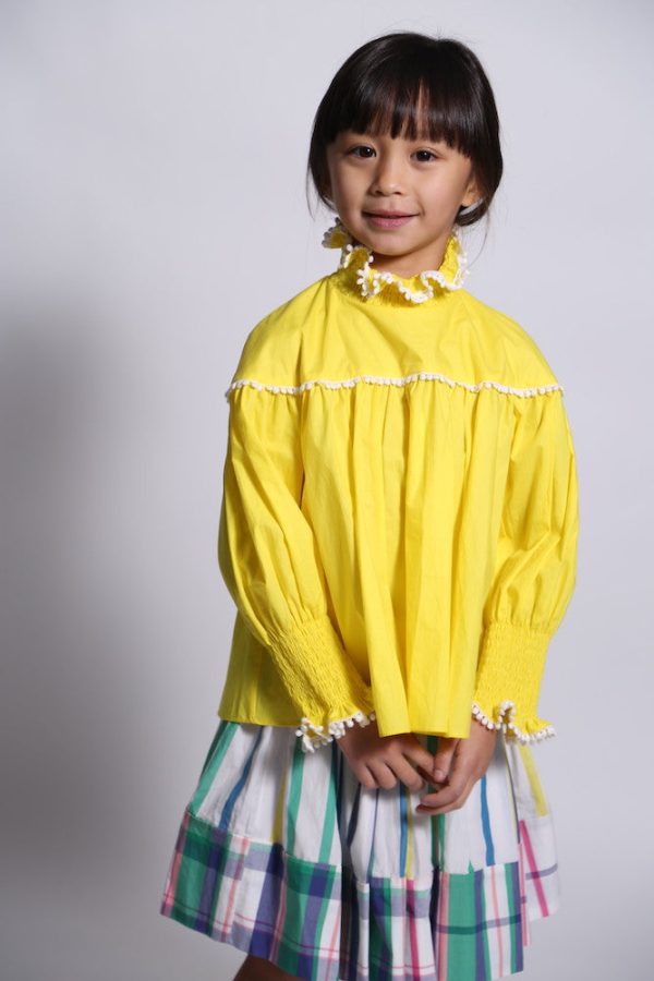 DIARRA SMOCKED BLOUSE Online now