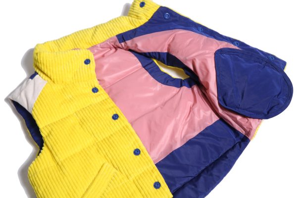 PATCHWORK DOWN FILLED VEST Online now