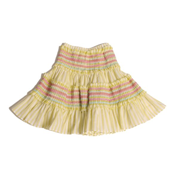 SOFIA SMOCKED SKIRT Cheap