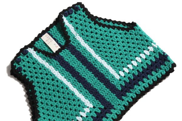 PIPER COLORBLOCK CROCHET VEST For Sale