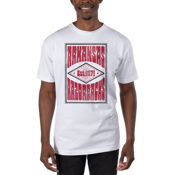 USCAPE University of Arkansas Poster Short Sleeve Tee, White Hot on Sale