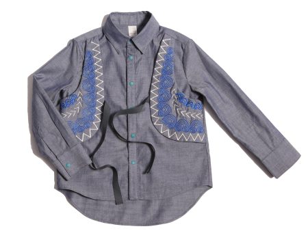 MALOK EMBROIDERED VEST SHIRT Supply