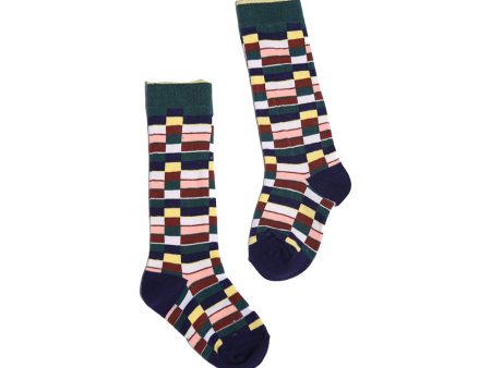 SAMUEL INTARSIA KNEE SOCKS Online Hot Sale