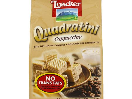 Loacker Quadratini Cappuccino Wafer Cookies 220g For Cheap