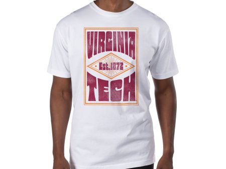 USCAPE Virginia Tech Poster Short Sleeve Tee, White Discount