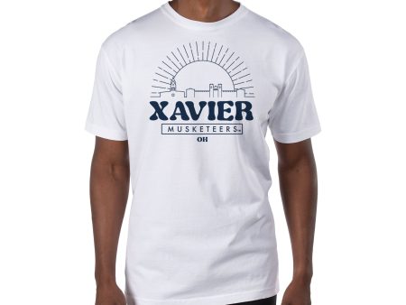 USCAPE Xavier University Old School Short Sleeve Tee, White For Cheap