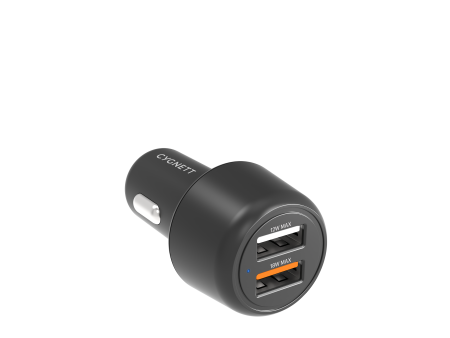 30W Dual Port Car Charger - Black on Sale