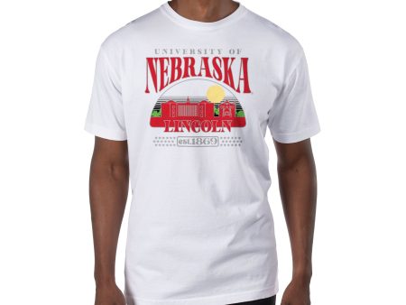 USCAPE University of Nebraska Stars Short Sleeve Tee, White Online