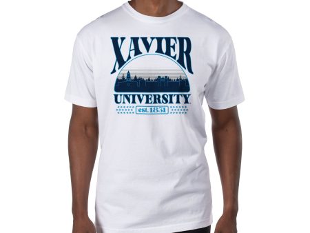 USCAPE Xavier University Stars Short Sleeve Tee, White Supply