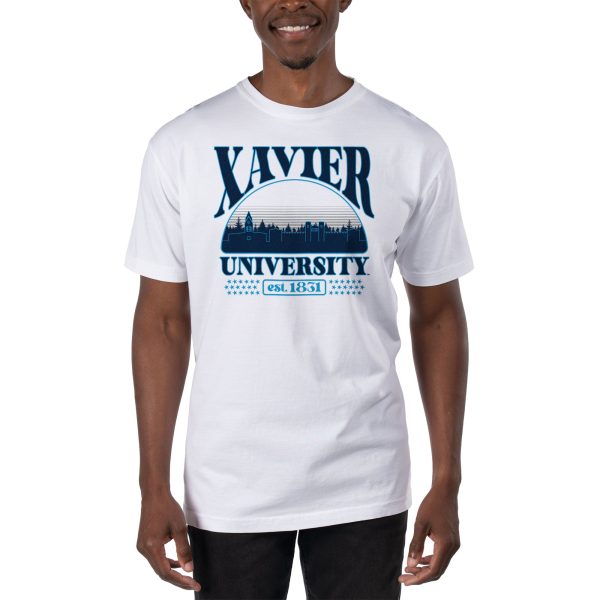 USCAPE Xavier University Stars Short Sleeve Tee, White Supply