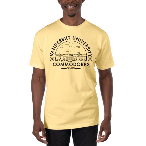 USCAPE Vanderbilt University Voyager Short Sleeve Tee, Lemonade Sale