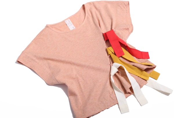 BOX FIT TEE WITH CINCHING RIBBON Hot on Sale