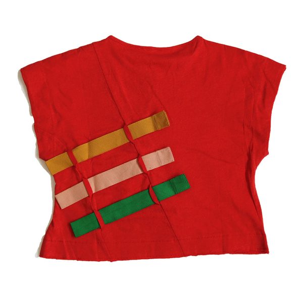 BOX FIT TEE WITH CINCHING RIBBON Hot on Sale