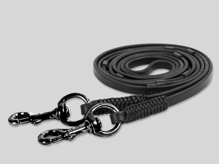 Thin Leather Reins with Stops Discount