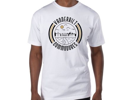 USCAPE Vanderbilt University  90s Flyer Short Sleeve Tee, White Supply