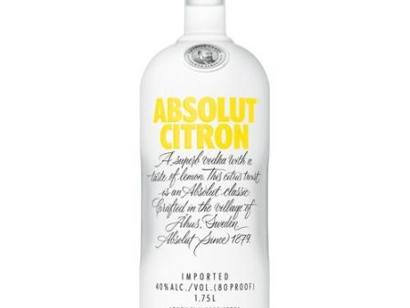 Absolut Vodka Citron - 1.75L For Sale